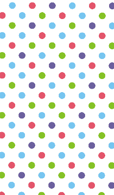 Window blind Colored dots