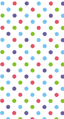 Window blind Colored dots