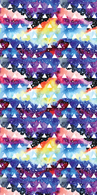 Window blind White triangles colorful background