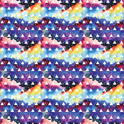 Window blind White triangles colorful background