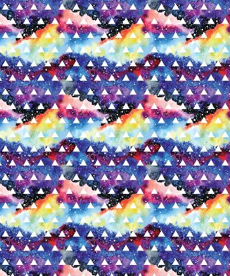 Window blind White triangles colorful background