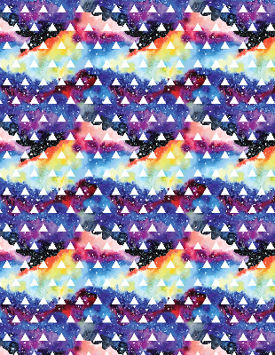 Window blind White triangles colorful background