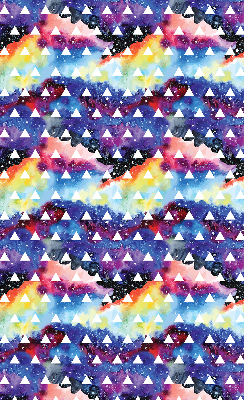 Window blind White triangles colorful background