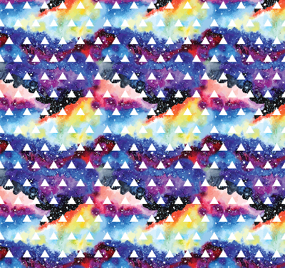 Window blind White triangles colorful background