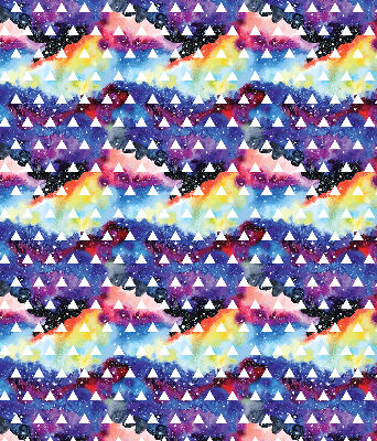 Window blind White triangles colorful background