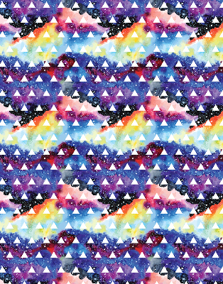 Window blind White triangles colorful background