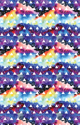 Window blind White triangles colorful background