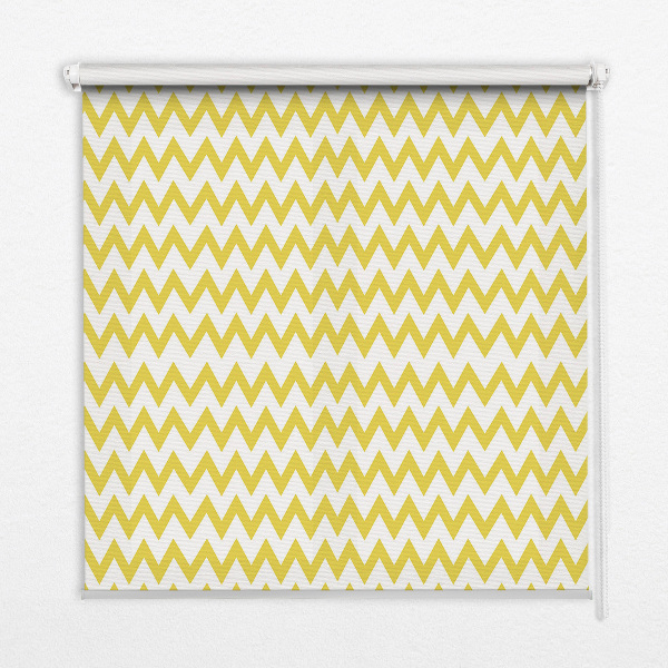 Window blind Yellow zigzags