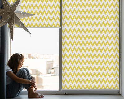 Window blind Yellow zigzags