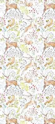 Roller blind for window Deer and deer