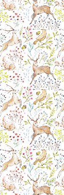 Roller blind for window Deer and deer