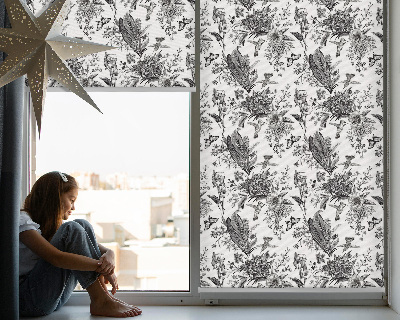 Roller blind for window Drawn nature