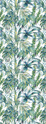 Roller blind for window Tropical leaves