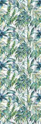 Roller blind for window Tropical leaves