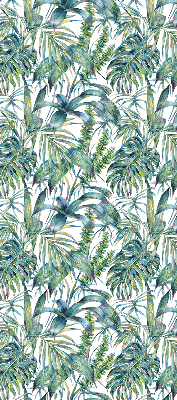 Roller blind for window Tropical leaves