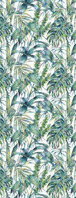 Roller blind for window Tropical leaves