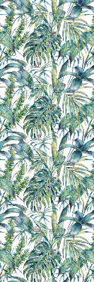 Roller blind for window Tropical leaves