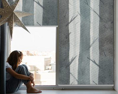 Roller blind for window Trees