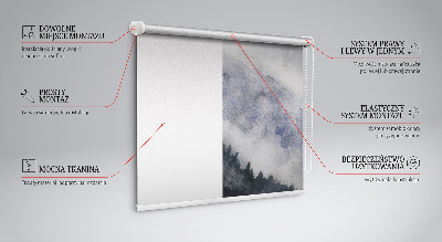 Roller blind for window Happy mountains