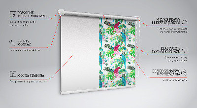 Kitchen roller blind Parrot