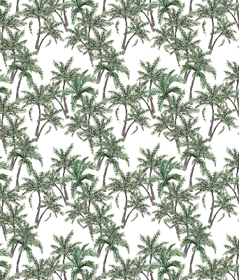 Kitchen roller blind Palm trees