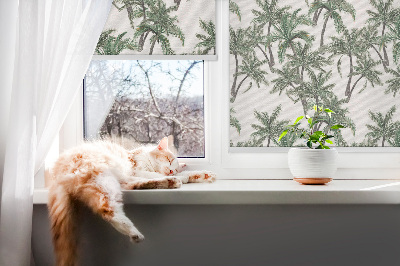 Kitchen roller blind Palm trees