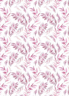 Daylight roller blind Pink leaves