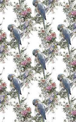 Daylight roller blind Parrots on flowers