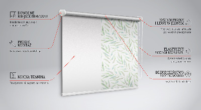 Daylight roller blind Green leaves