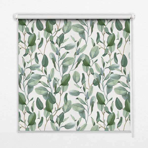 Daylight roller blind Leaves on branches