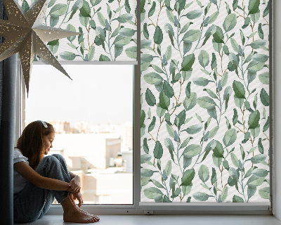 Daylight roller blind Leaves on branches