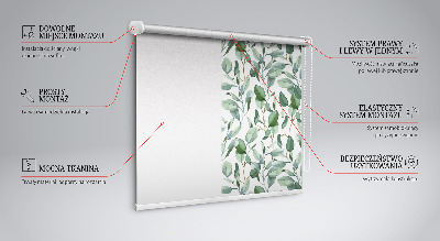 Daylight roller blind Leaves on branches