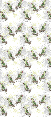 Daylight roller blind Parrots on a branch