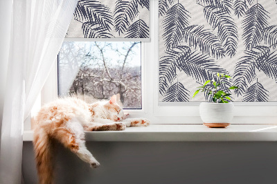 Roller blind Fern leaves