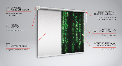 Roller blind Green ciphers