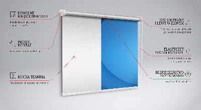 Kitchen roller blind Blue waves