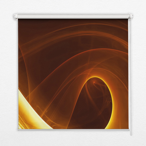 Kitchen roller blind Orange abstraction