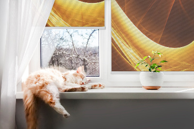 Kitchen roller blind Orange abstraction