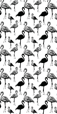 Daylight roller blind Black flamingos