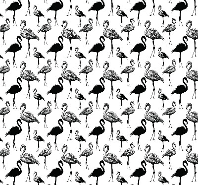 Daylight roller blind Black flamingos