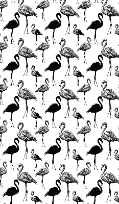 Daylight roller blind Black flamingos