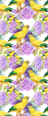 Daylight roller blind Yellow parrots