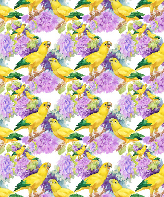 Daylight roller blind Yellow parrots