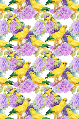 Daylight roller blind Yellow parrots