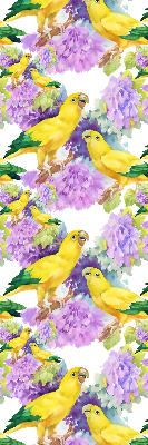 Daylight roller blind Yellow parrots