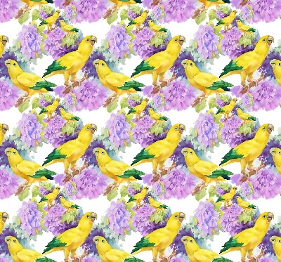 Daylight roller blind Yellow parrots