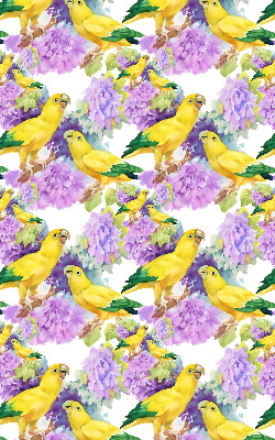 Daylight roller blind Yellow parrots