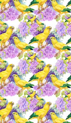 Daylight roller blind Yellow parrots