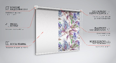 Daylight roller blind Summer flowers