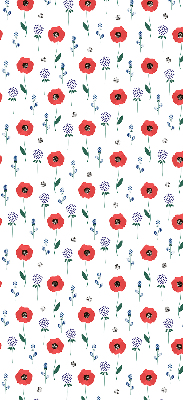 Daylight roller blind Poppy flowers